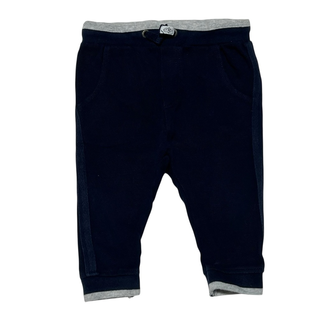Zara Baby’s Navy Joggers with Gray Cuffs
